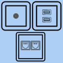 Установка декоративных электроизделий и устройств слаботочных цепей до 42 В